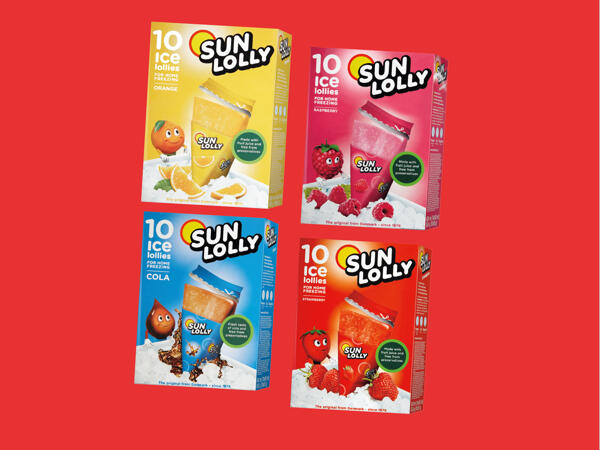 Sun lolly glass