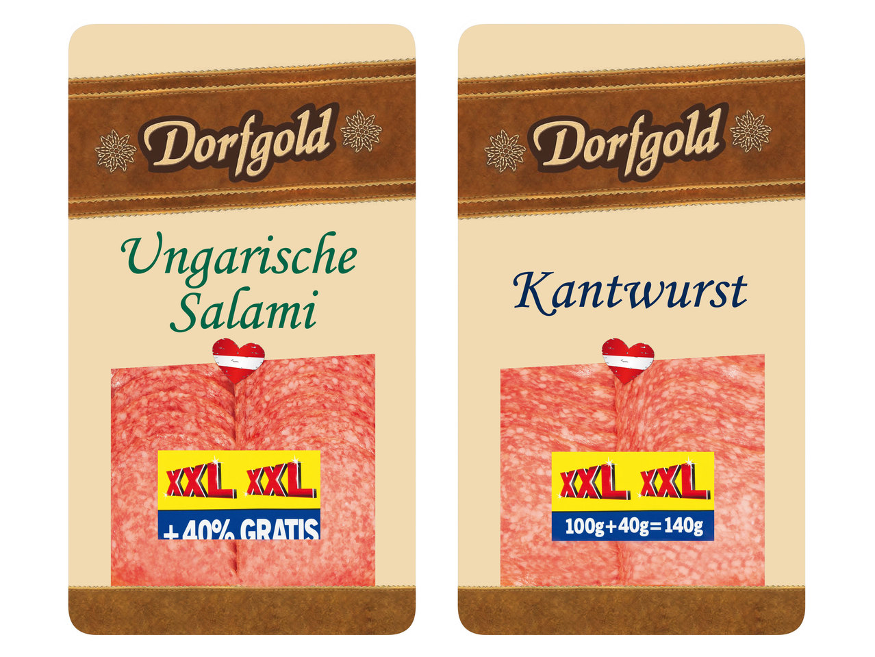 DORFGOLD Kantwurst/Ungarische Salami
