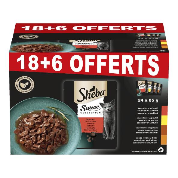 SHEBA(R) 				Mahlzeitbeutel mit Rindfleisch, 24 St.