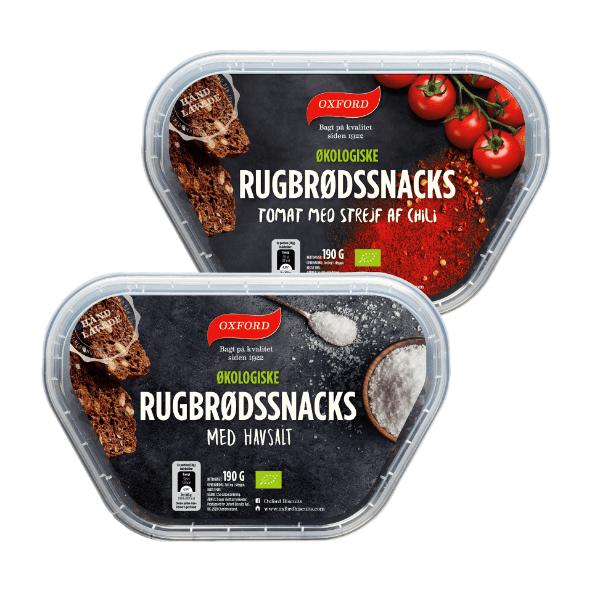 Økologiske rugbrødssnacks
