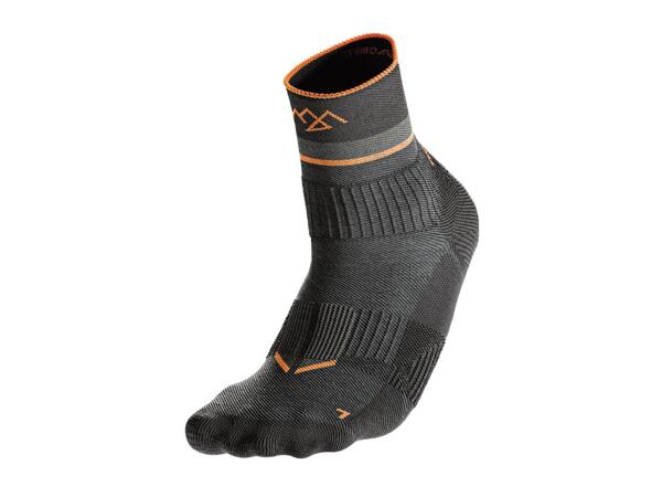 CRIVIT Adults' Grey & Orange Outdoor Socks - 2 Pairs