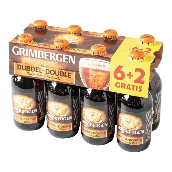 GRIMBERGEN(R) 				Bière double, 8 pcs