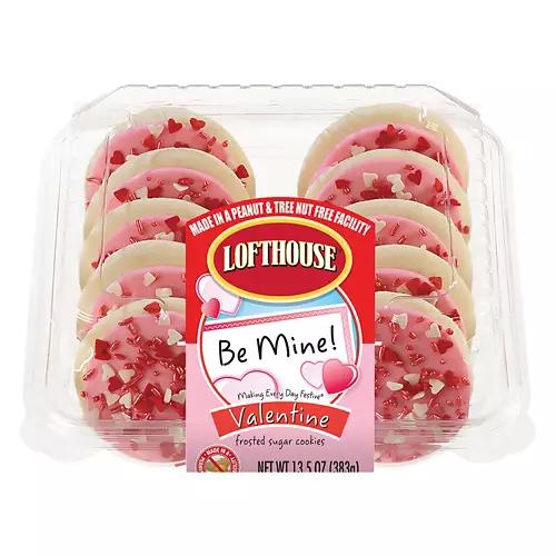 Valentine's Frosted Sugar Cookies, 10 count