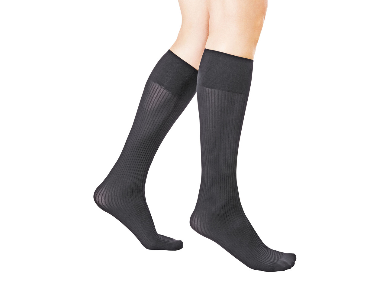 Ladies' Knee Highs, 60 DEN, 2 pairs