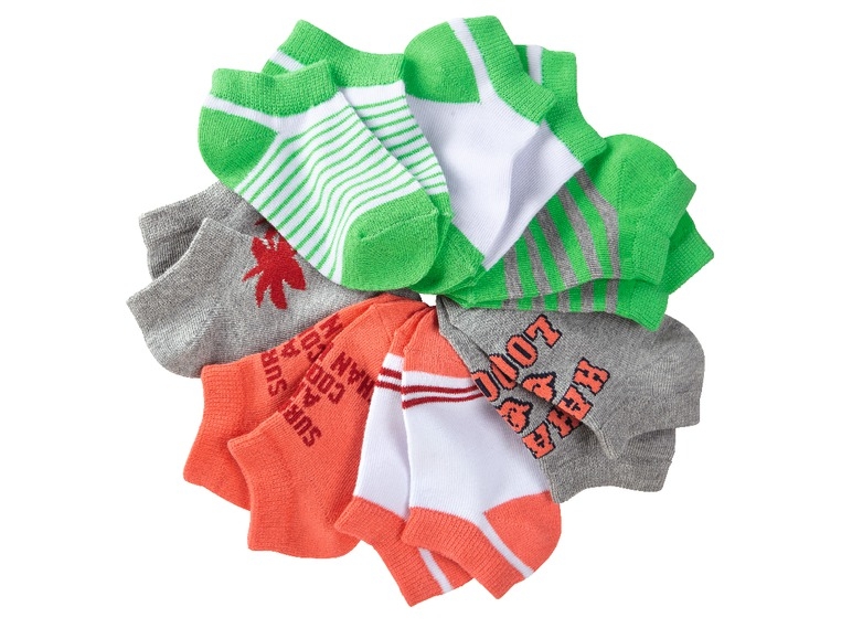 Kids' Trainer Socks, 7 pieces