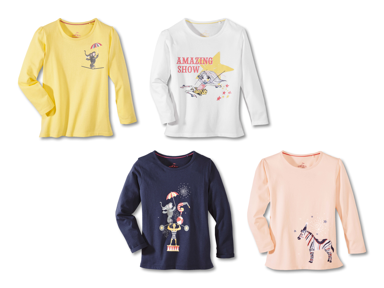 Tee-shirts à manches longues, lot de 21