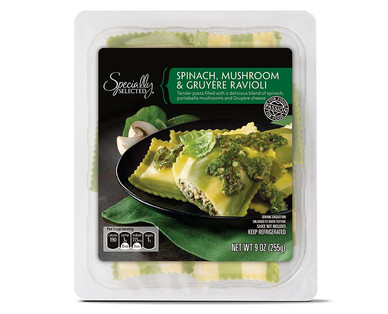 Specially Selected Spinach Mushroom or Goat Cheese Tomato Ravioli
