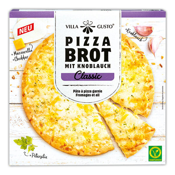 Pizza Brot mit Knoblauch