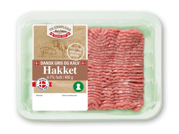 Hakket dansk oksekød eller gris og kalv