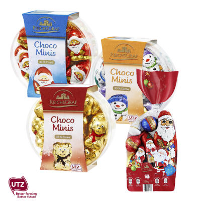 Små chokoladefigurer