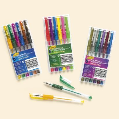 Stylos à bille au gel, 6 pcs