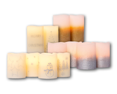 Bougies LED en cire véritable