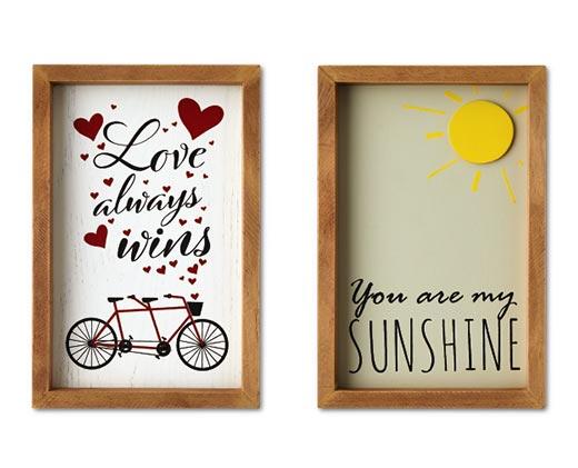 Huntington Home 
 Valentine's Day Reversible Box Sign