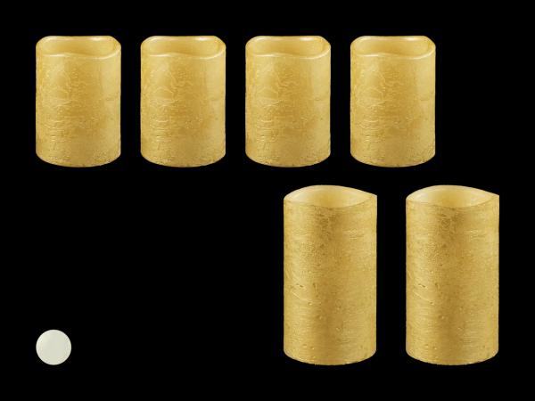 Bougies à LED en cire véritable, set de 2/de 4