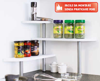 Scaffale ad angolo da cucina EASY HOME(R)