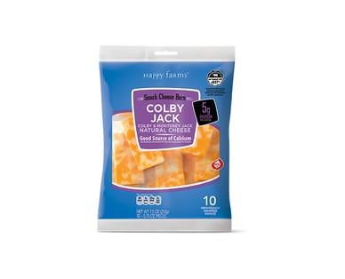 Happy Farms Mild Cheddar or Colby Jack Snacking Cheese