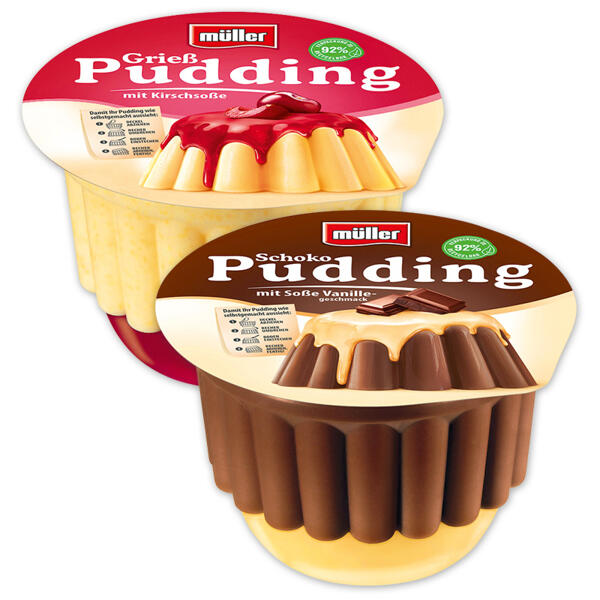 Pudding mit Soße