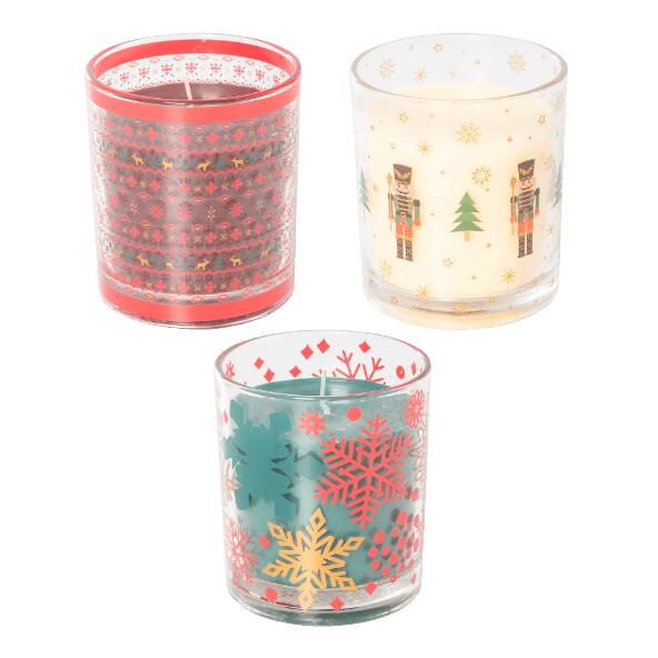 Verre avec bougie parfumée