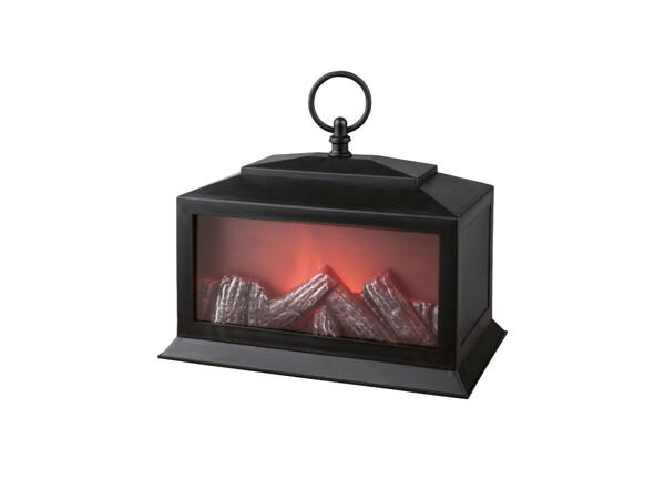 LED Fireplace Style Lantern