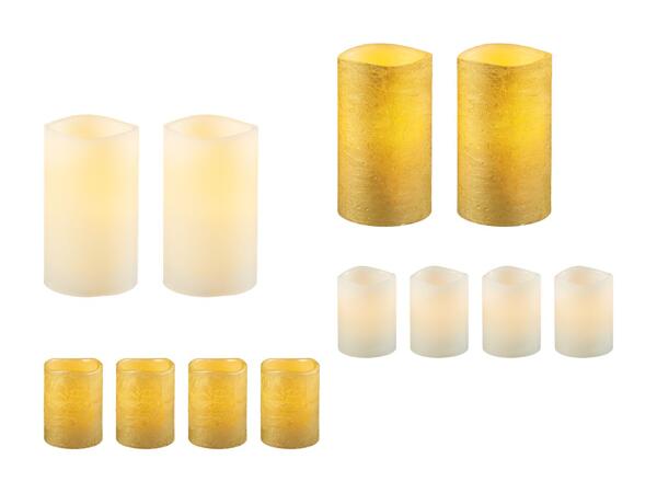 Set candele a LED in vera cera