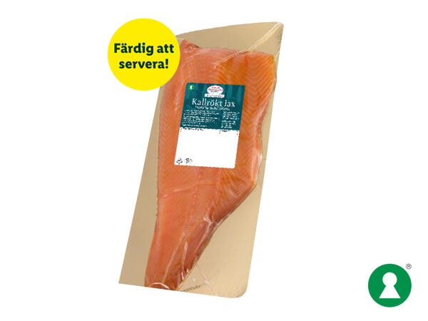 Kallrökt lax helsida