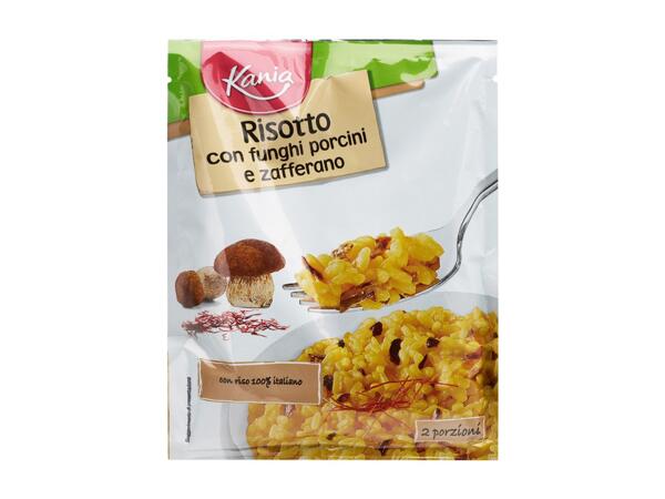 Risotto with Saffron and Porcini