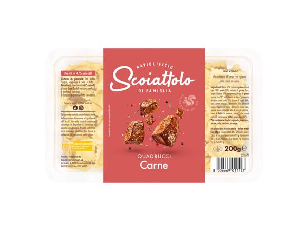 Quadrucci - pasta filled with Meat