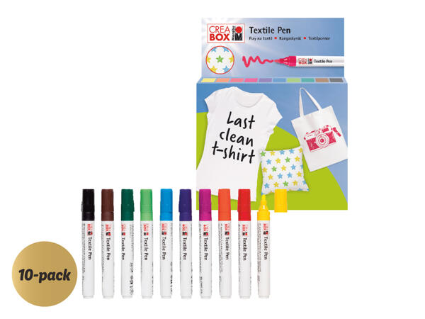 Textilpennor, 10-pack