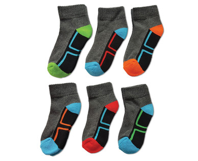 Lily & Dan Boys' 6-Pair No Show, Ankle or Crew Socks