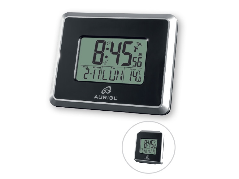 AURIOL Radio-Controlled LCD Clock