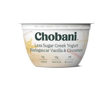 Chobani Less Sugar Madagascar Vanilla and Cinnamon Greek Yogurt