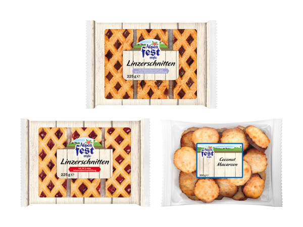 Linzerschnitte/​Kokosbusserl