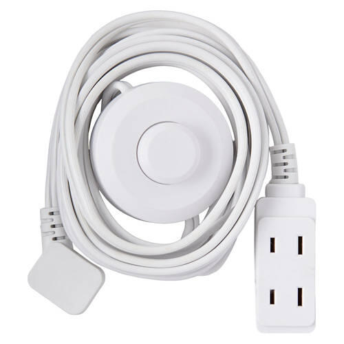 9' Long Indoor Tapper Cord, White