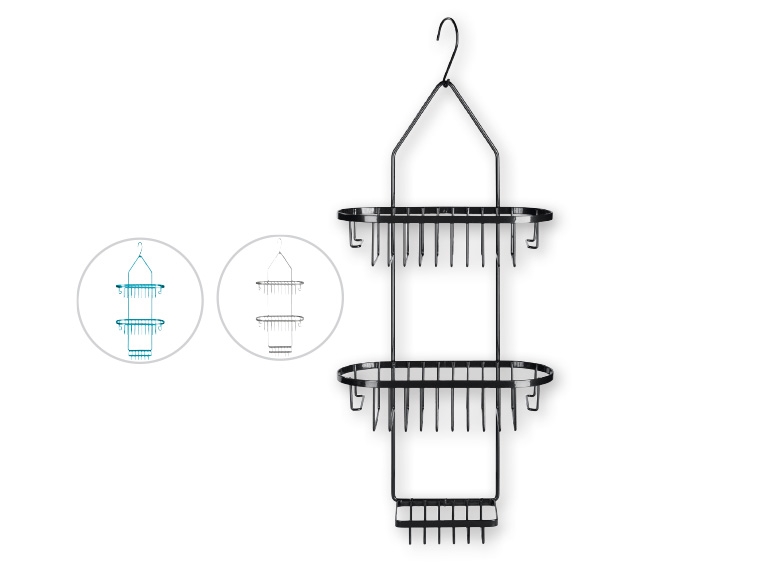 MIOMARE(R) Shower Rack 25 x 53.5 x 11.5cm