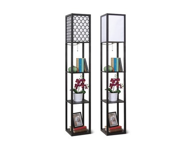 Huntington Home 5' 3" Floor Lamp with 3 Shelves