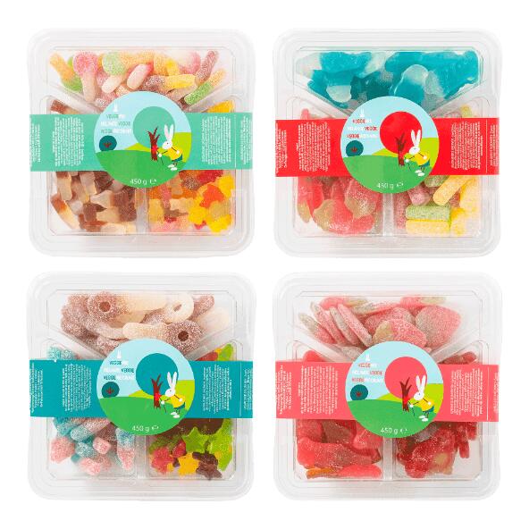 Mélange de friandises végétariennes