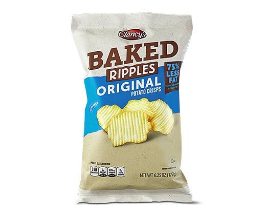 Clancy's 
 Original or Cheddar & Sour Cream Rippled Baked Potato Crisps