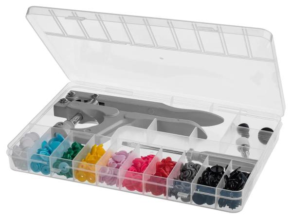 Press stud set with pliers