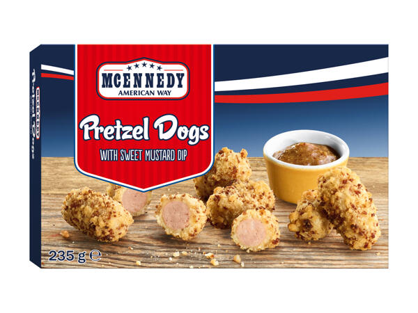 Pork Sausages in Crispy Pretzel