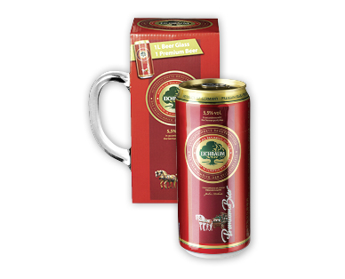 Bière premium avec chope en verre EICHBAUM