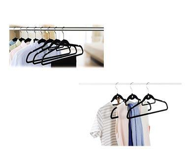 Easy Home 
 10-Pack Velvet Touch Hangers