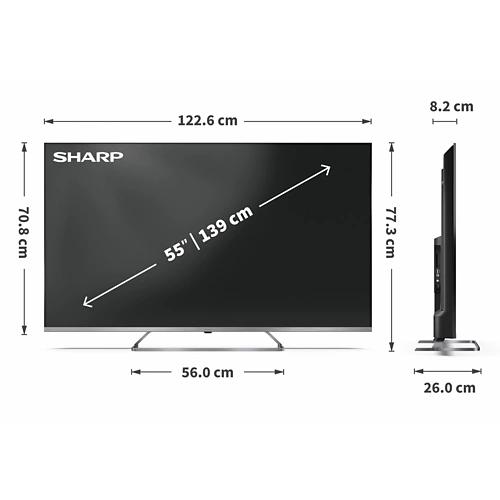SHARP 55" (140cm) 4K QLED Mini Led 55JP7265E Google TV