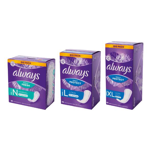 ALWAYS(R) 				Slipeinlagen