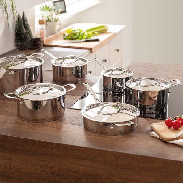 HOME CREATION KITCHEN(R) 				Batterie de cuisine, 6 pcs