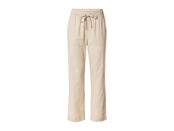 Esmara Ladies' Linen Blend Trousers