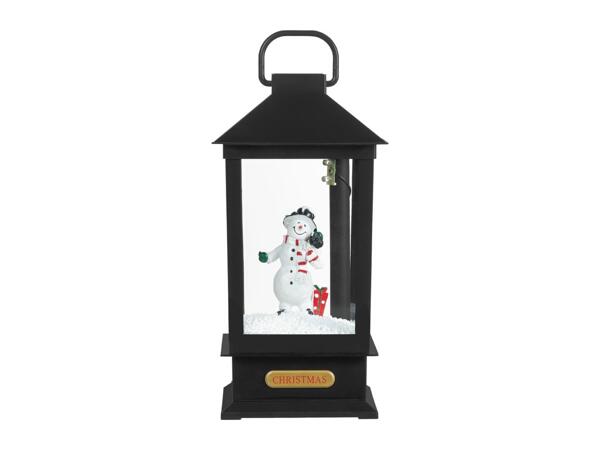 Livarno Home Black LED Musical Snowing Lantern