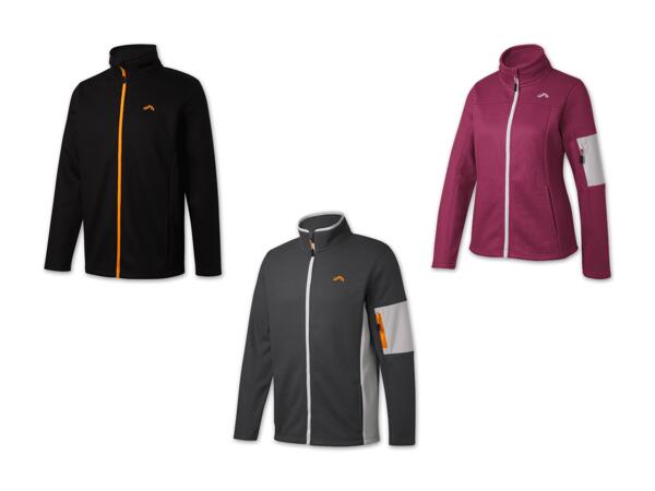 Damen/Herren Strickfleecejacke