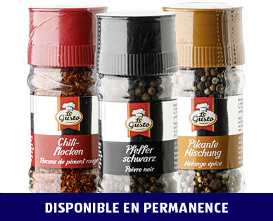 LE GUSTO 
 MOULIN À ÉPICES
