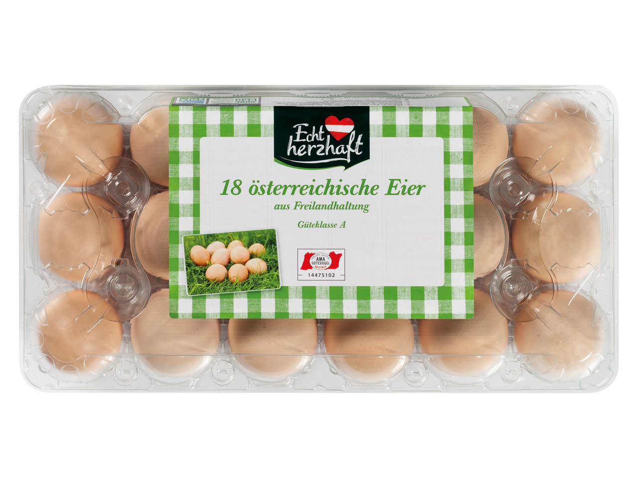 ECHT HERZHAFT Österreichische Eier aus Freilandhaltung