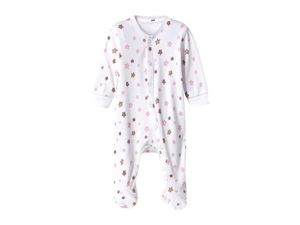 Lupilu White Baby Sleepsuit